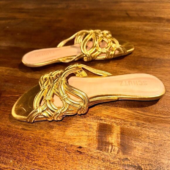 NWOB Schutz Soffy Flat Sandal - Picture 5 of 10